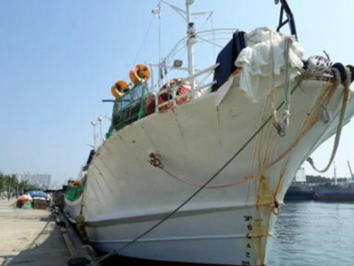 Ọkọ̀ tí ó mú ẹja squid fún tà